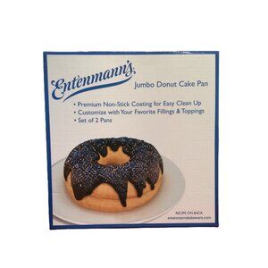 Entenmann's Jumbo Donut Cake Pans, Non-Stick. Brand New Set of 2 Pans